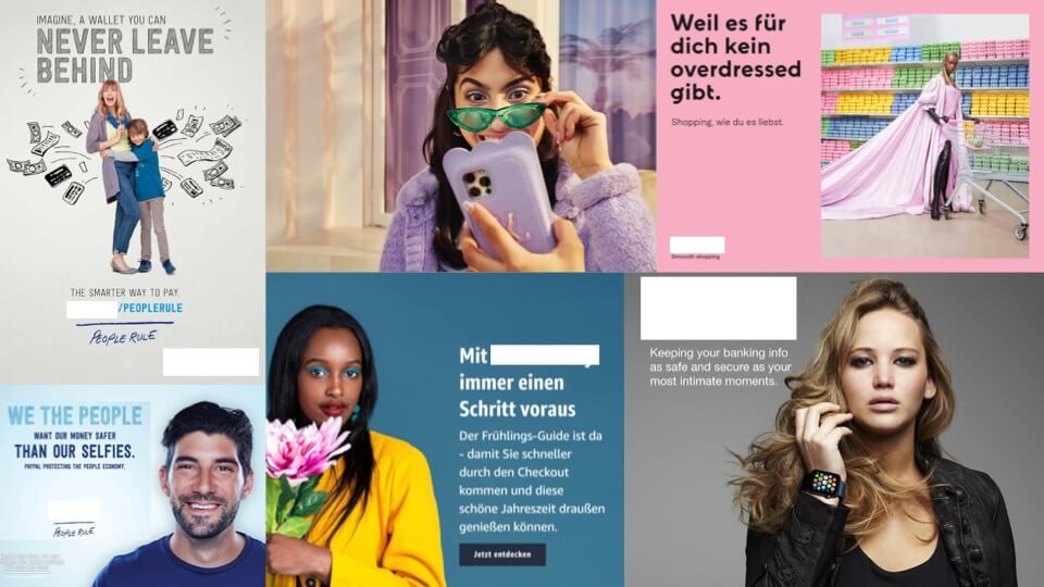 Bildmotive der Zahlungsdienstleister Bildmotive der Zahlungsdienstleister